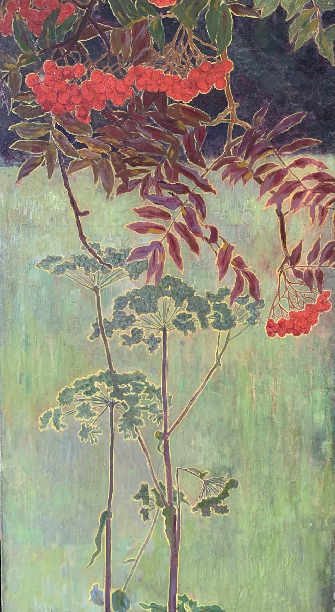 Large Triptych, 1900, By Marie Marlier - Art Nouveau Nancy - -photo-4