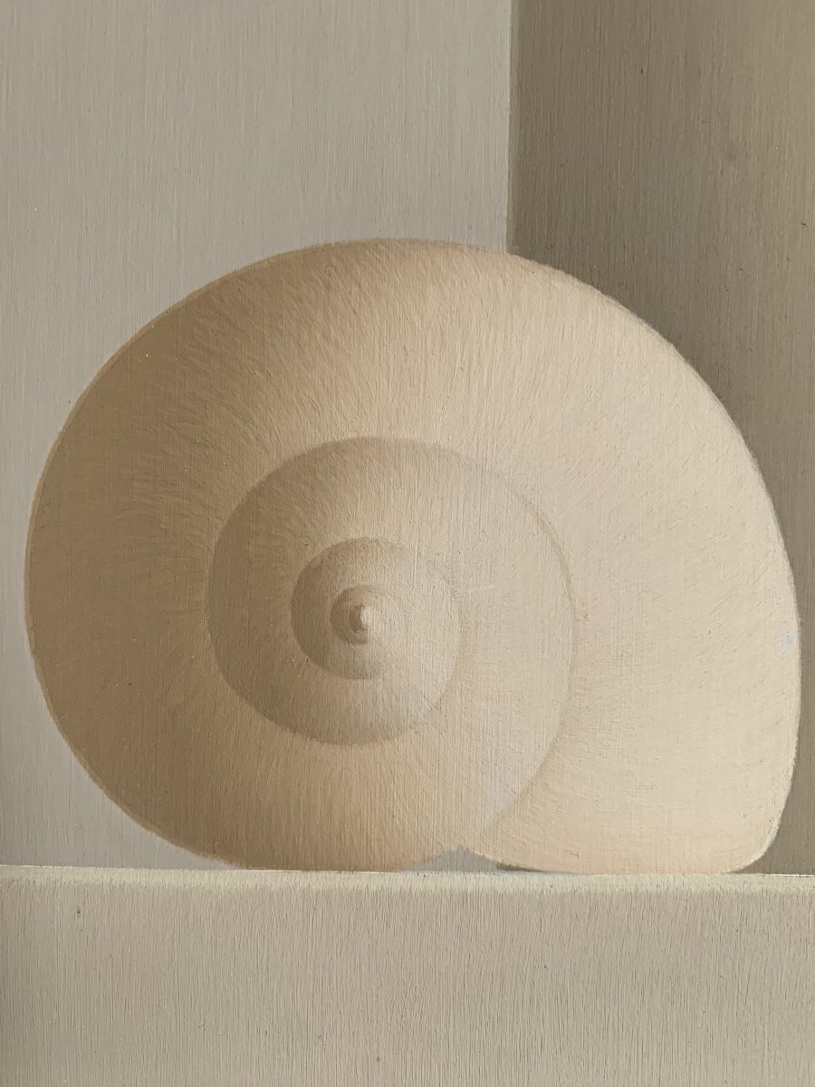 Frédéric VIDALENS ( 1925-2004) - Pots et coquillages - huile sur toile-photo-1