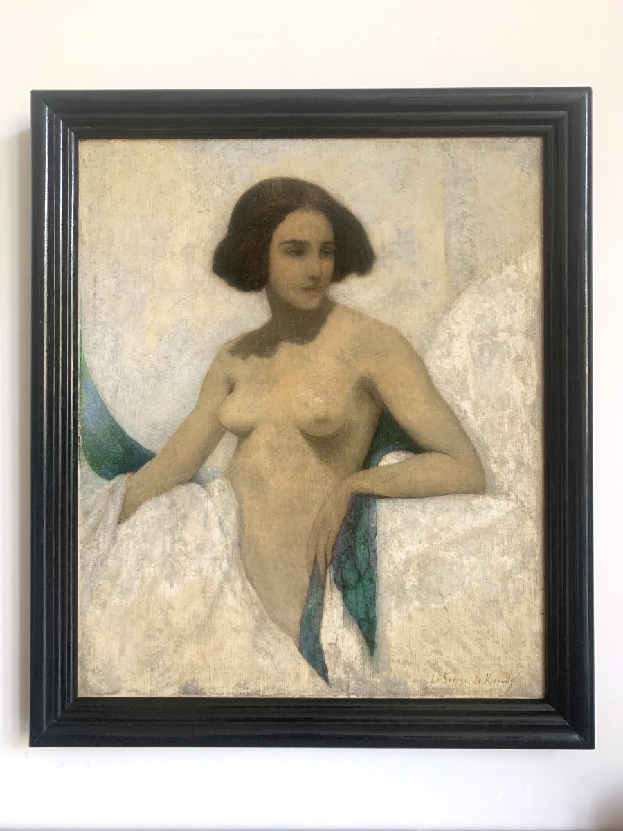Georges Le SERREC de KERVILLY  portrait de femme - SYMBOLISME - 1910- Peintre ukraino/américain