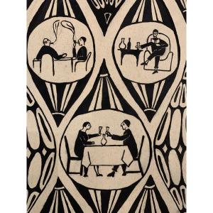 Art Deco Wallpaper Project - Lyon - 1925-1930 - Original French Design Wallpaper 