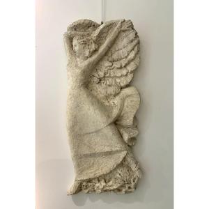 André Longeon, Liberty, Circa 1950 - Plaster Bas-relief