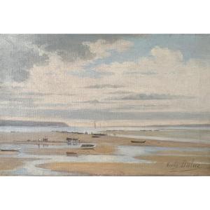 Noély DULUC- vue prise du Cap Ferret sur le bassin d'Arcachon - Dune du Pilat-  vers 1920