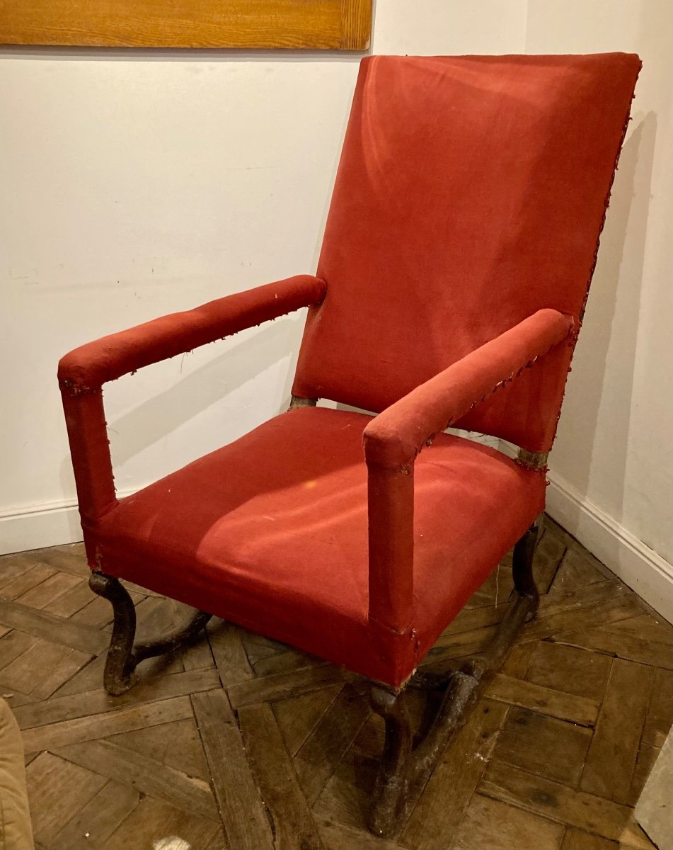 Large 17th Century Armchair -photo-3
