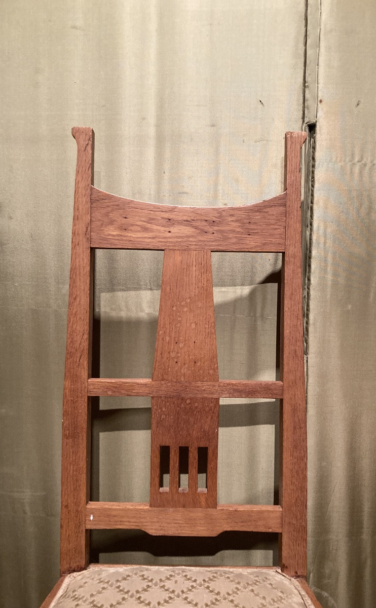 Paire de chaises Arts and Crafts-photo-2