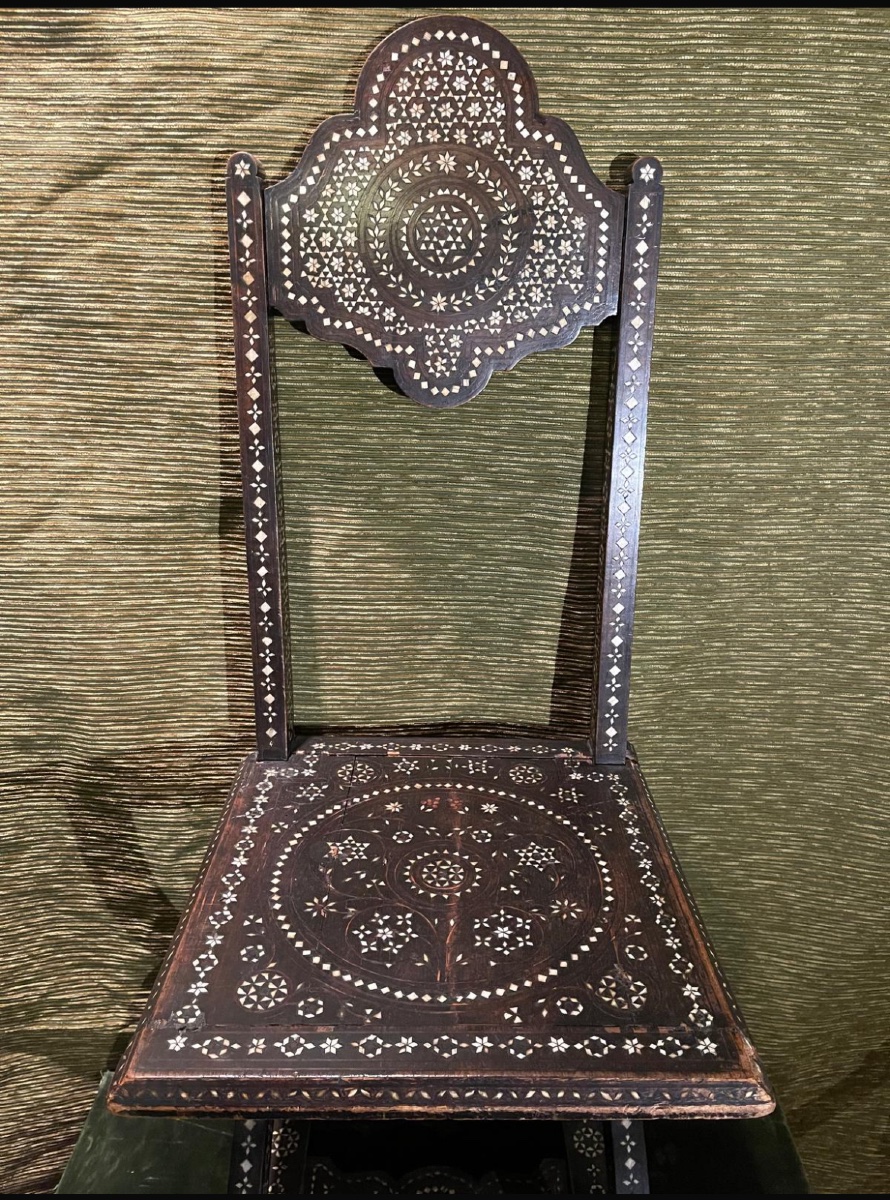 Chaise italienne, 19e siècle .-photo-2