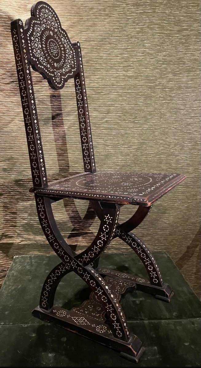 Chaise italienne, 19e siècle .-photo-3