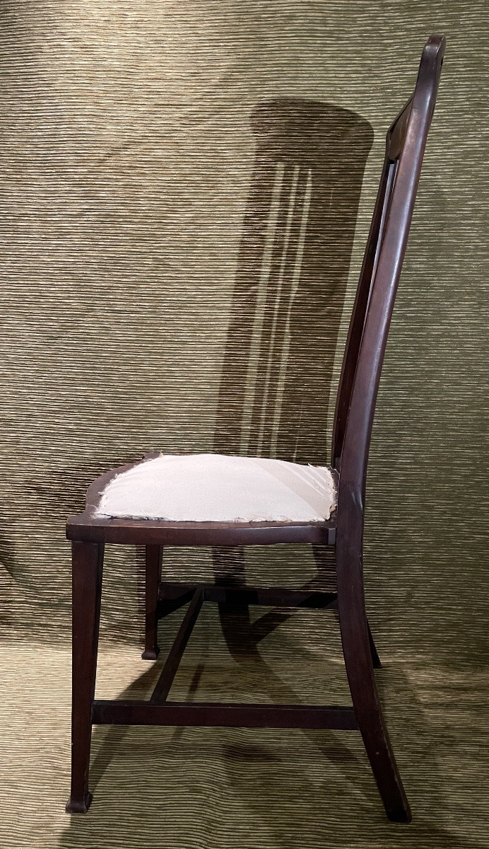 Petite chaise en acajou. -photo-2