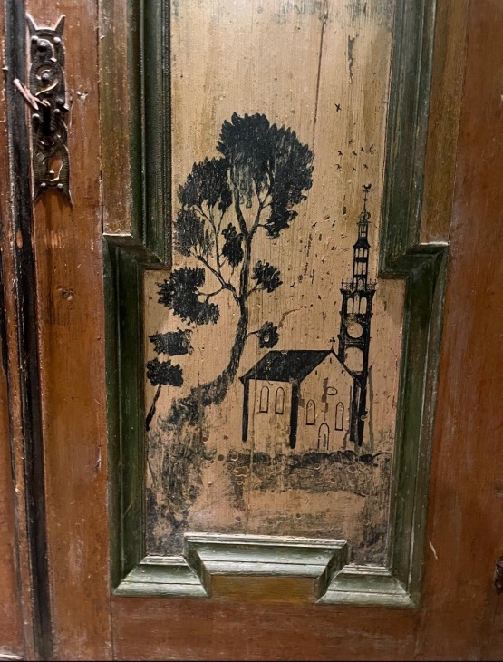 Petite armoire peinte.-photo-2