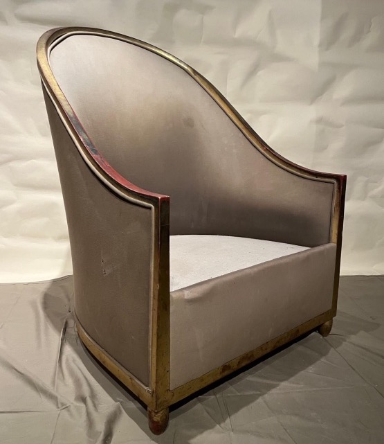 Large Art Deco Armchair.-photo-2