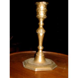 Louis XIII Faceted Candlestick.