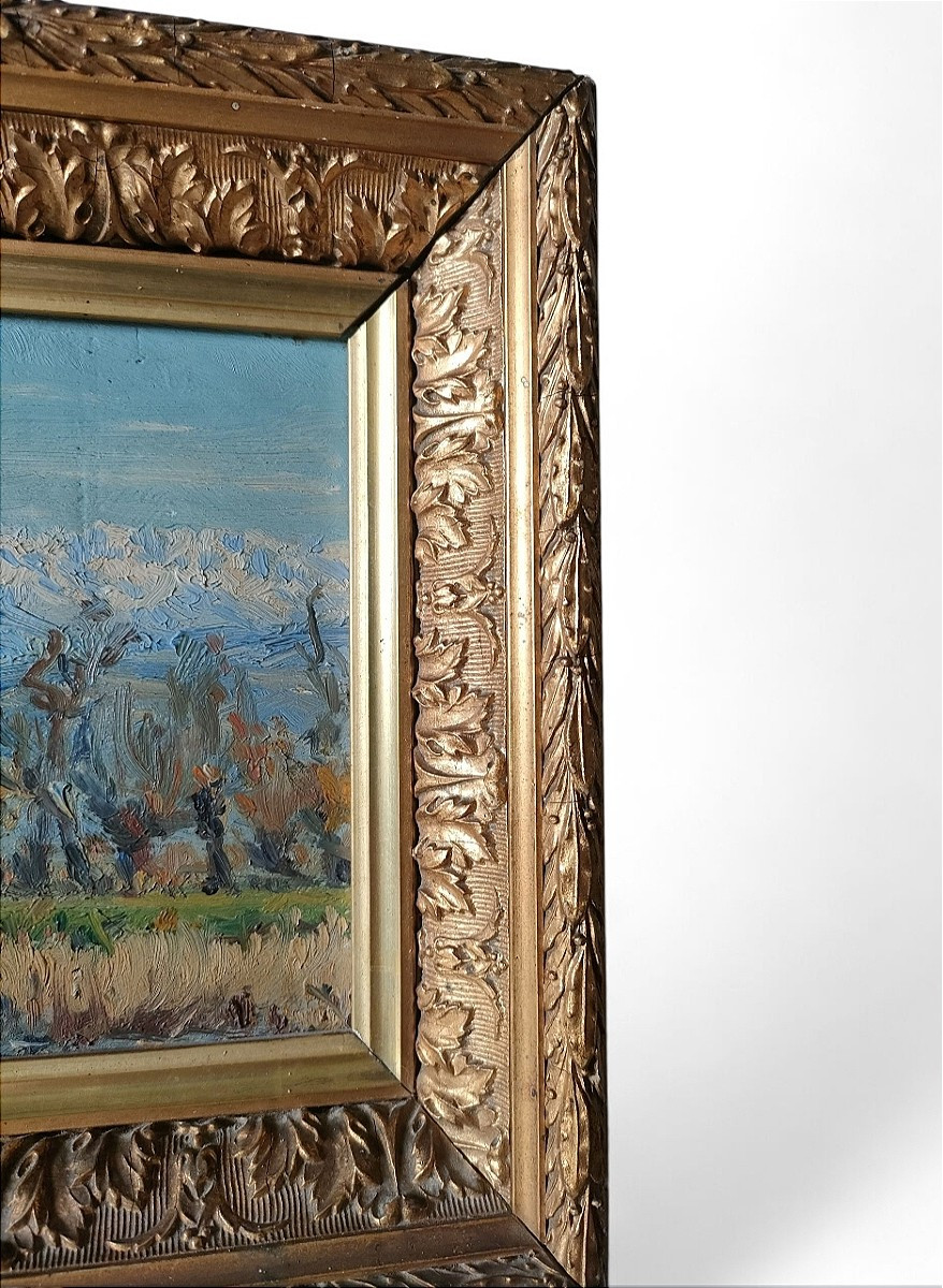 André Léon Albertin - Huile Sur Panneau-photo-4