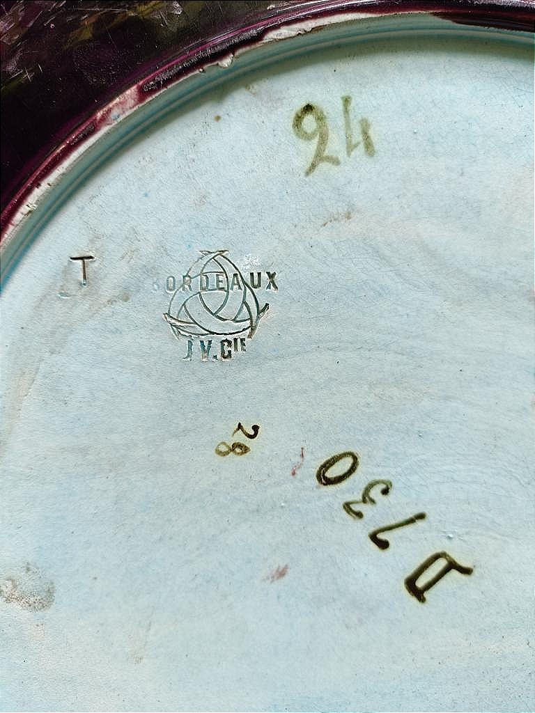 Jules Vieillard - Large Japanese-style Dish-photo-2