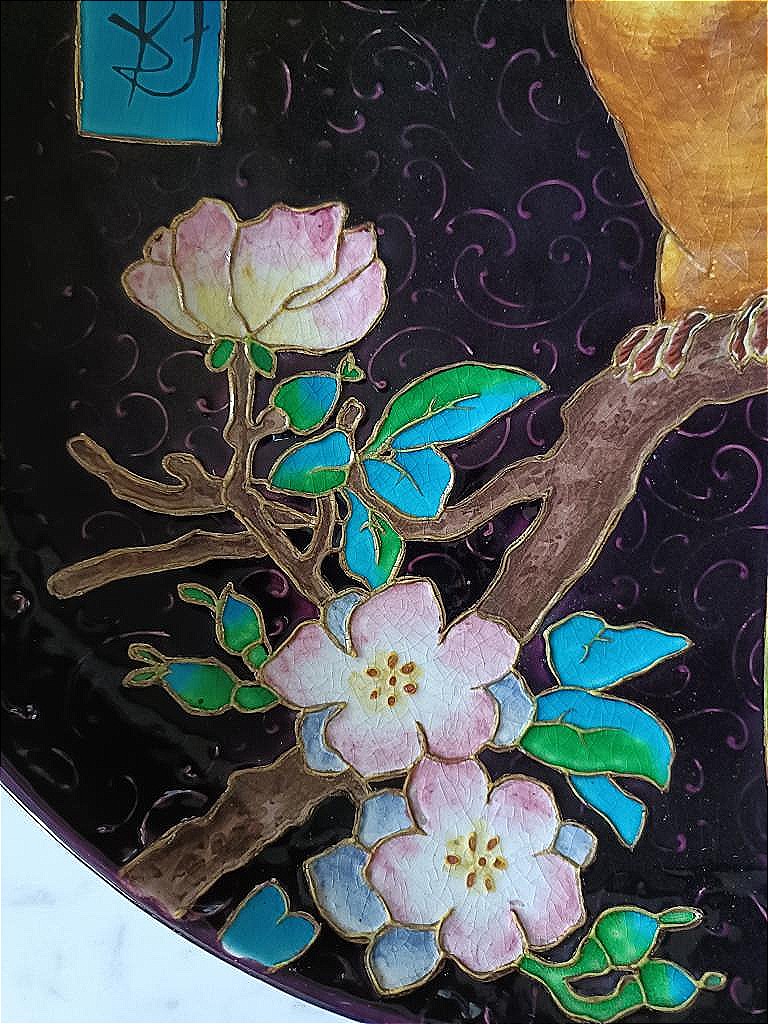 Jules Vieillard - Large Japanese-style Dish-photo-4