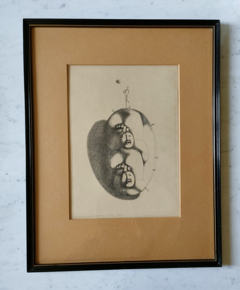 Oleg Tselkov - Aquatint And Etching - 1976-photo-2