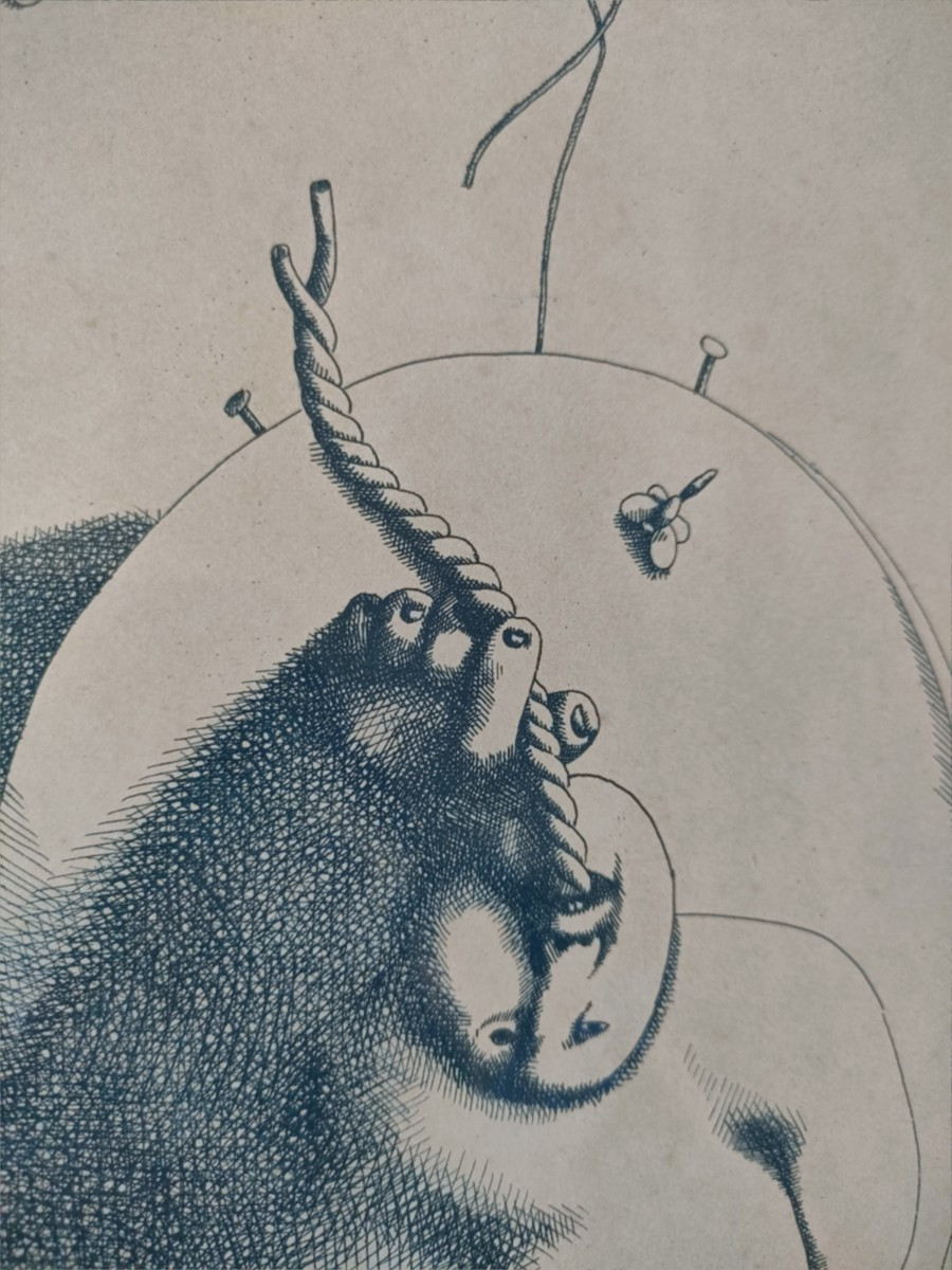 Oleg Tselkov - Aquatint And Etching - 1976-photo-3
