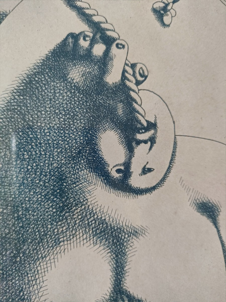 Oleg Tselkov - Aquatint And Etching - 1976-photo-4