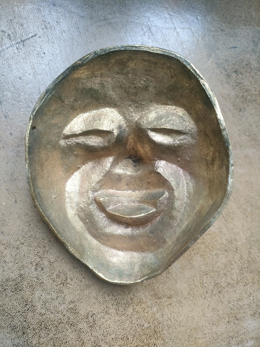 Pair Of Bronze Masks - Signed Feuillâtre-photo-4