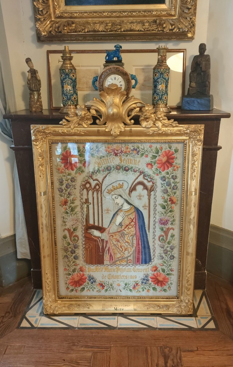 Très Imposante Tapisserie au Petit Point - Napoléon III-photo-2