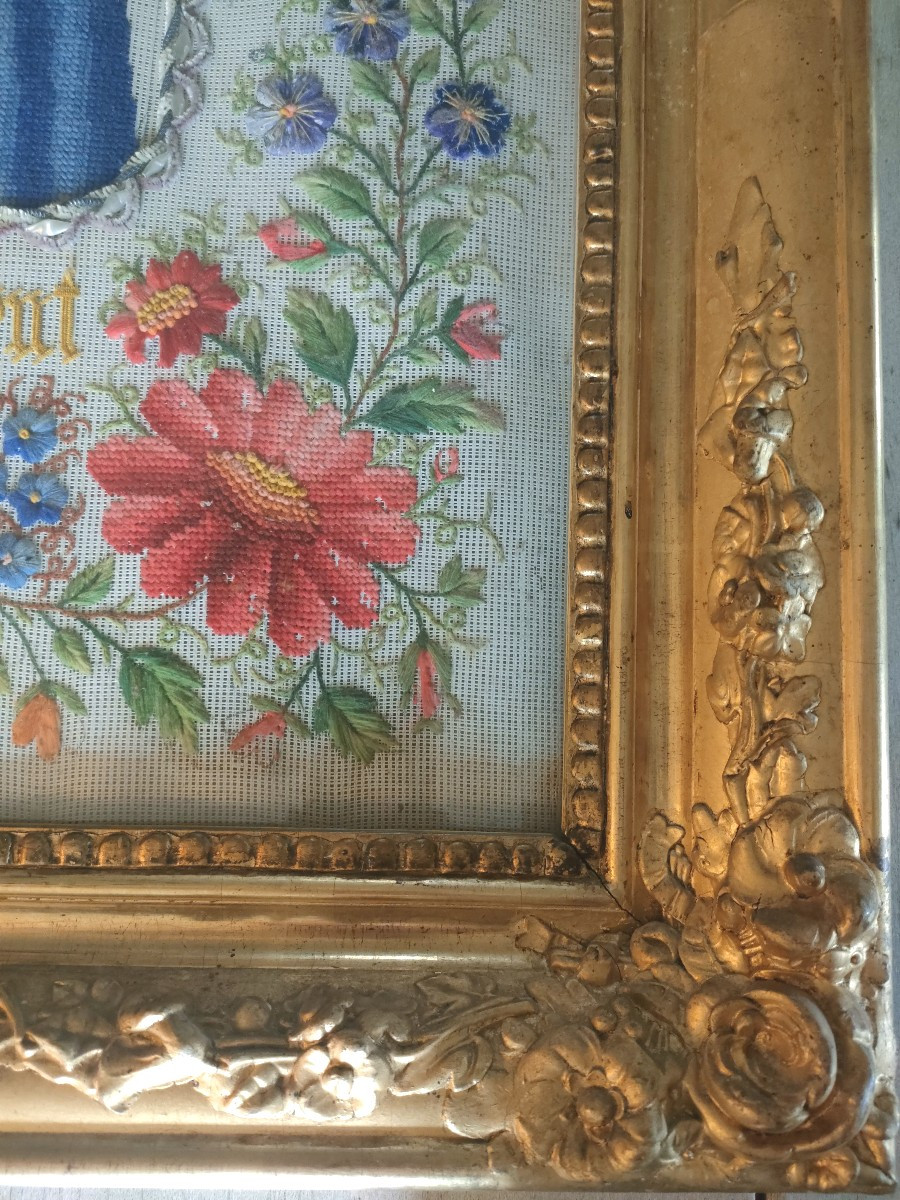 Très Imposante Tapisserie au Petit Point - Napoléon III-photo-5