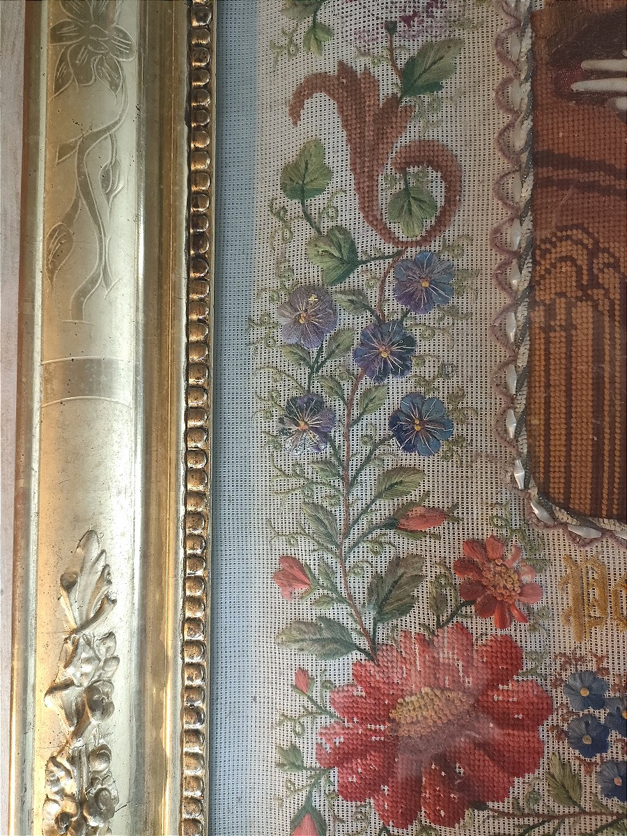 Très Imposante Tapisserie au Petit Point - Napoléon III-photo-8