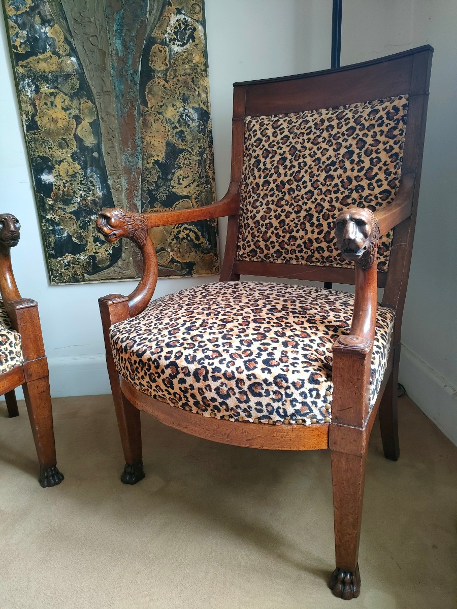 Jean-baptiste Demay - Pair Of Armchairs-photo-6