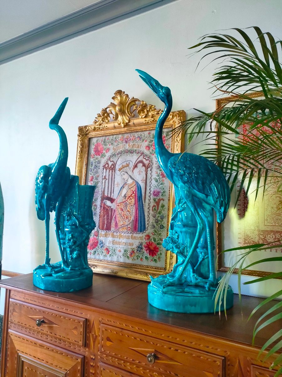 Jules Vieillard Bordeaux - Pair Of Ibis