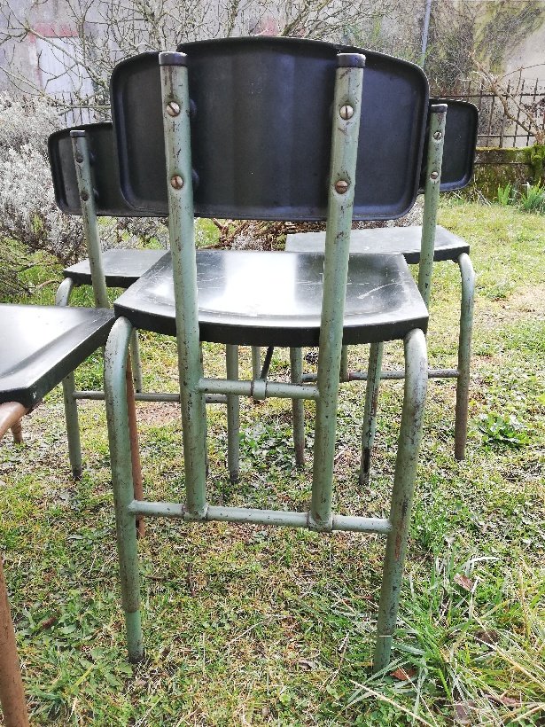 Suite Of 5 Modernist Chairs-photo-8