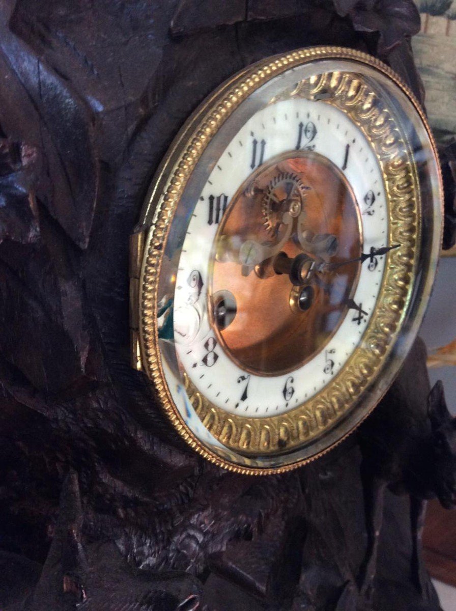 Very Large Black Forest Clock - Late Nineteenth-photo-2
