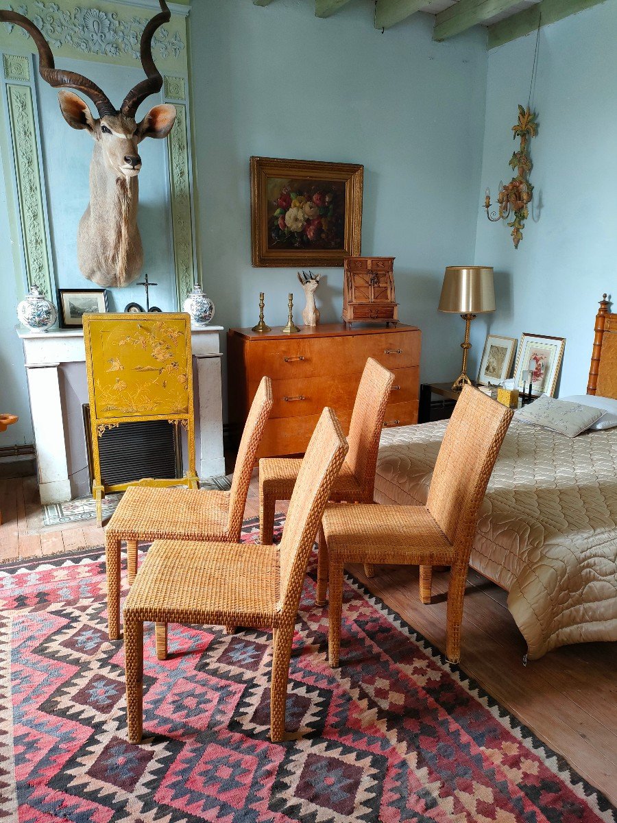 Jean-michel Frank - Set Of 4 Chairs-photo-2