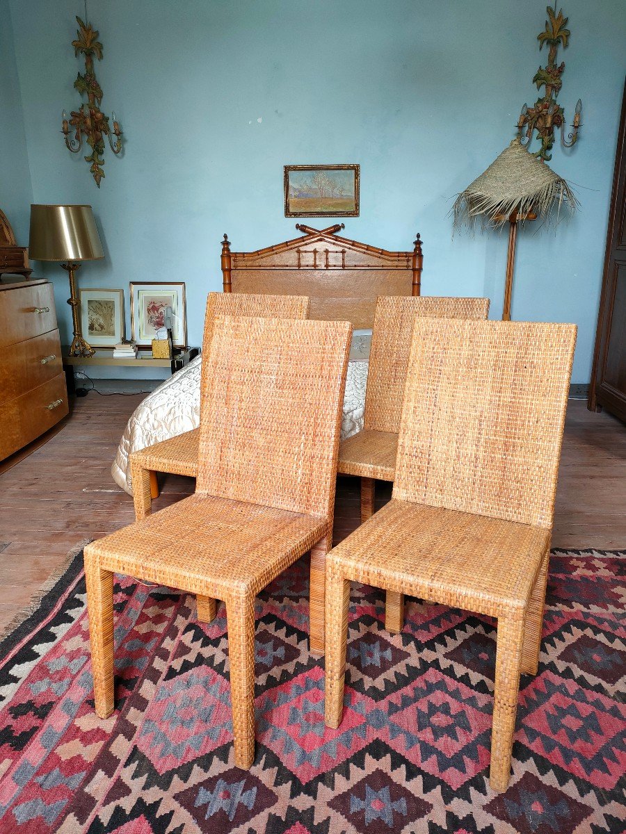 Jean-michel Frank - Set Of 4 Chairs