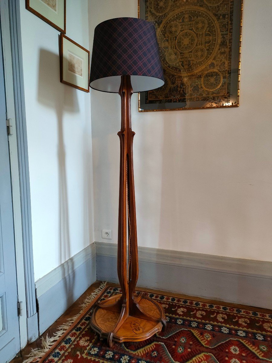 Emile Gallé - Scarab Floor Lamp-photo-2