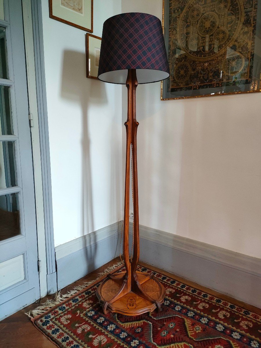 Emile Gallé - Scarab Floor Lamp-photo-6