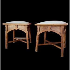 Eugenio Quarti - Pair Of Stools