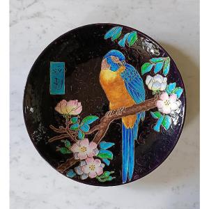 Jules Vieillard - Grand Plat japonisant