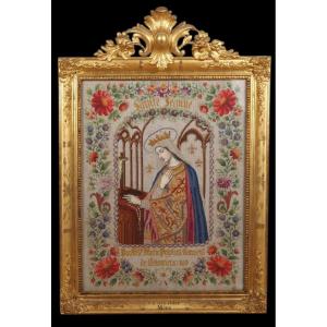 Très Imposante Tapisserie au Petit Point - Napoléon III