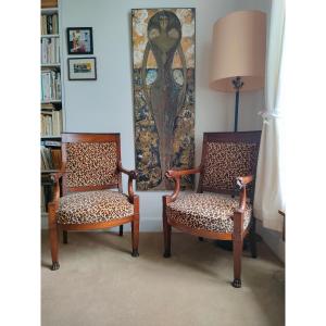 Jean-Baptiste Demay - Paire de Fauteuils