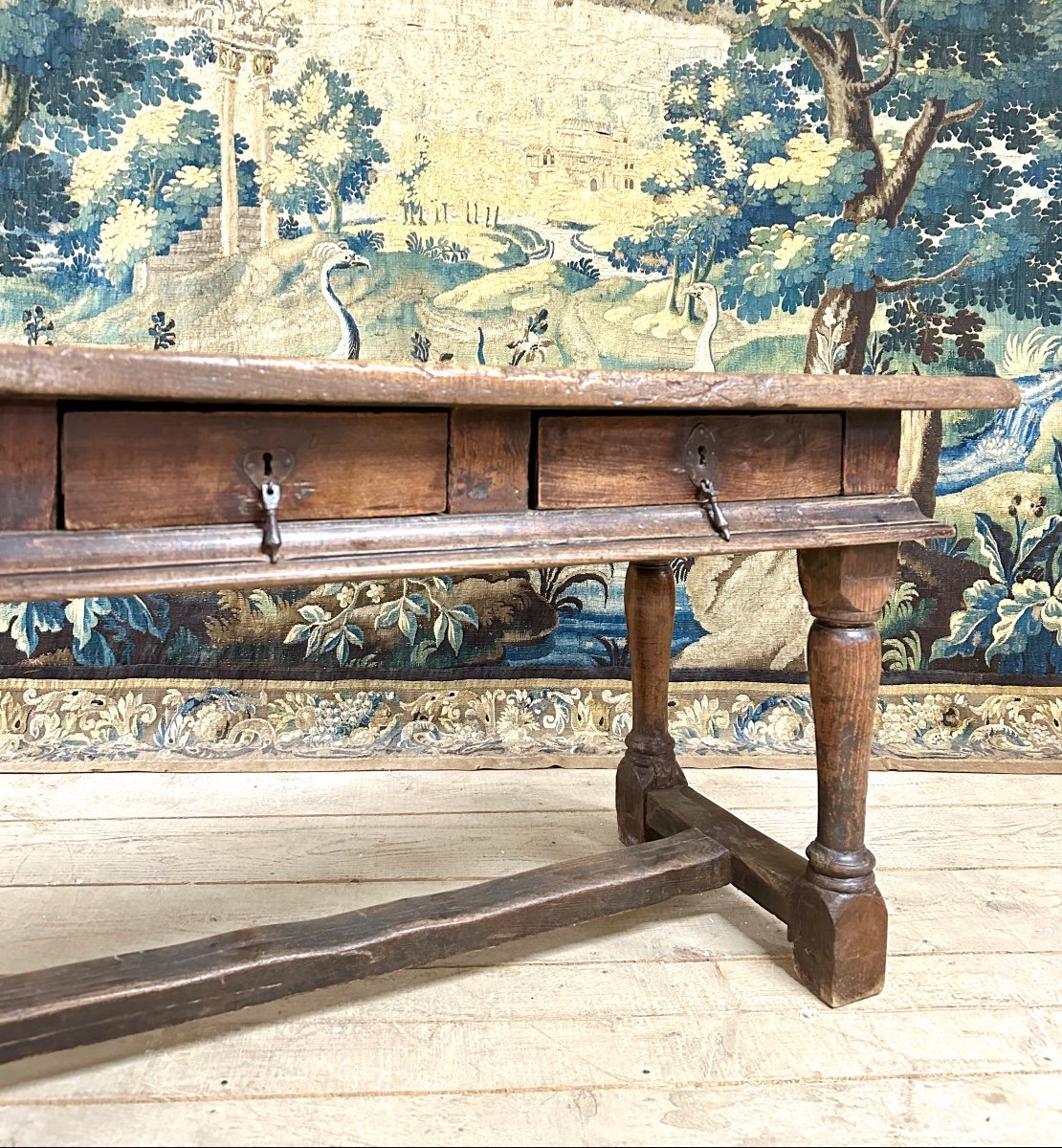 Large Oak Table, Haute Epoque, XVIIth Century-photo-1