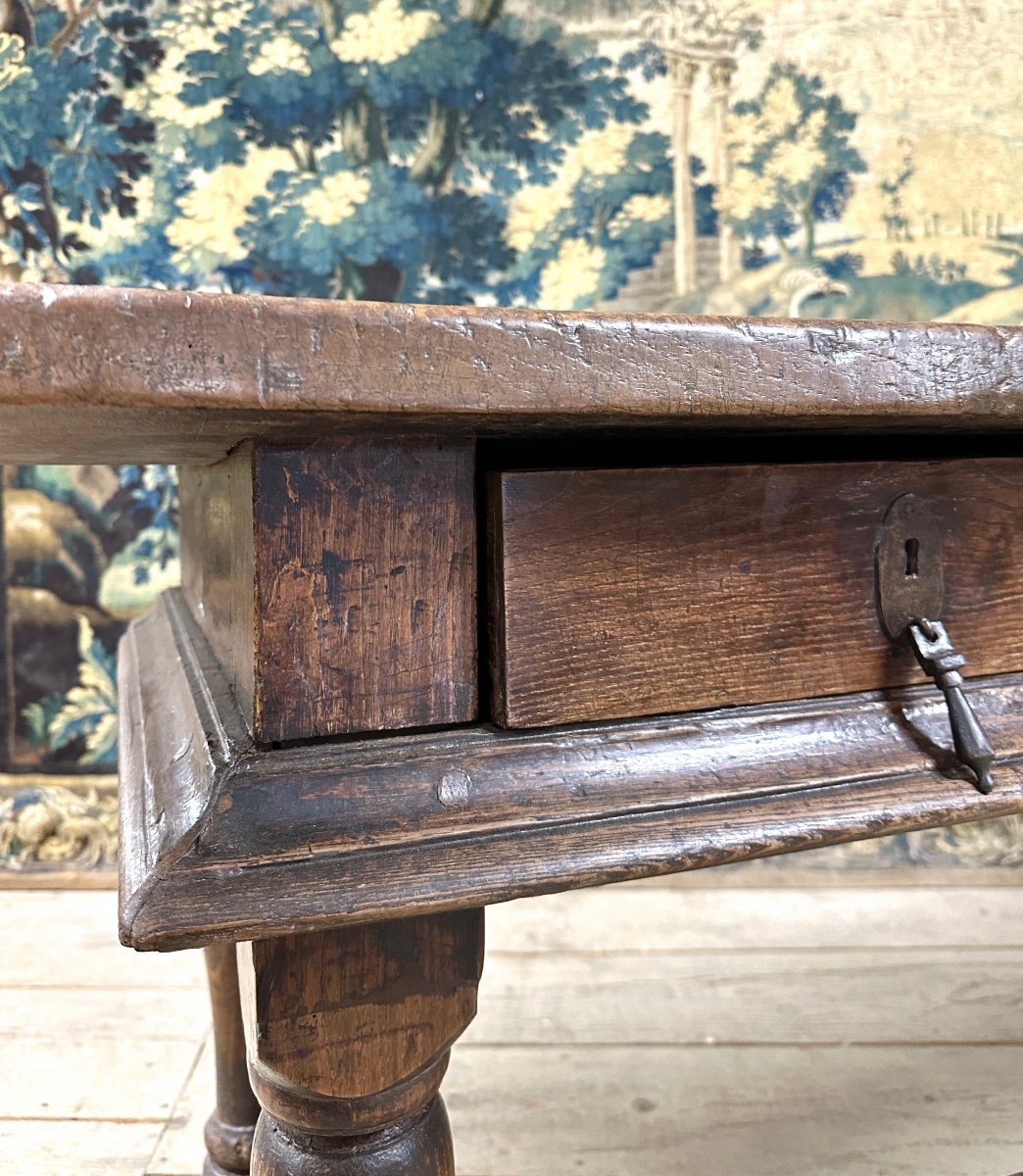 Large Oak Table, Haute Epoque, XVIIth Century-photo-3