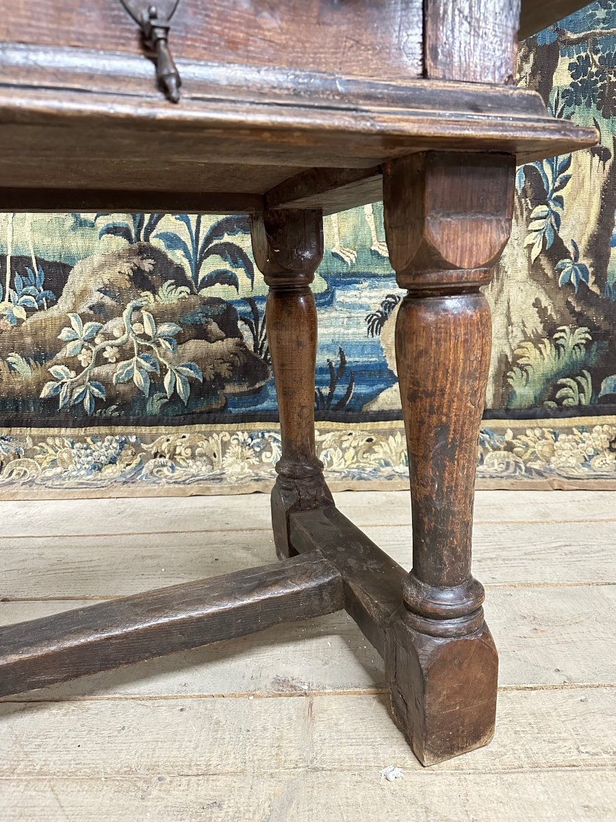 Large Oak Table, Haute Epoque, XVIIth Century-photo-5