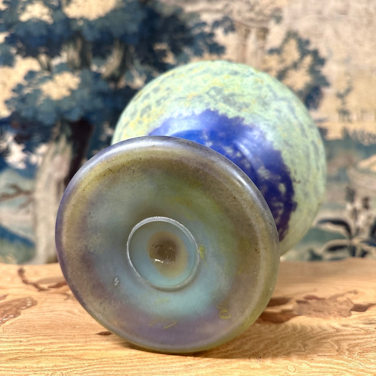 Daum Nancy - Vase Or Cup With Beetles In Cabochons, Art Deco Period, Insects-photo-7