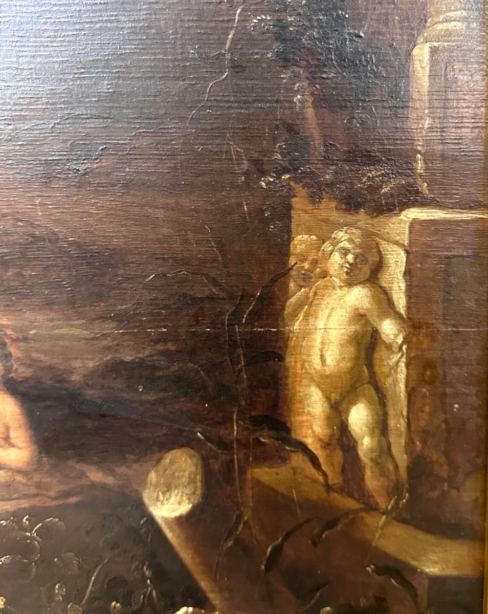 Attributed To Abraham Van Cuylenborch (1620-1658), Bath Of Diana, Oil On Panel, 17th Century-photo-1