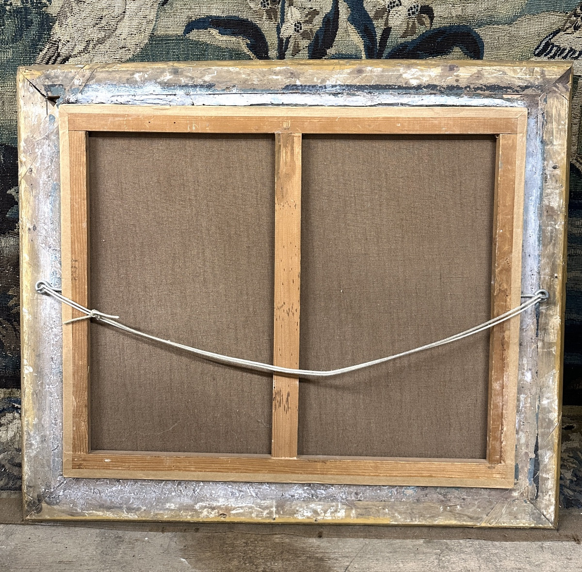 école Française Du XVIIIème Siècle, Nymphe Et Puttis. Huile Sur Toile D’époque Louis XV-photo-5