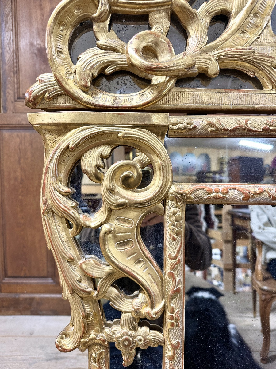 Regency Period Giltwood Fireplace Mirror, 18th Century -photo-5