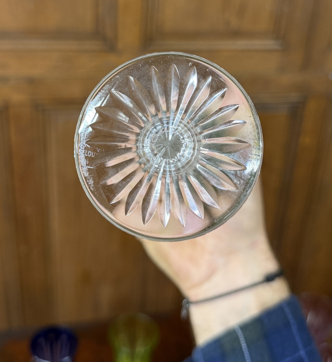 Saint-louis Tommy Pattern, Set Of Twelve Colored Crystal Champagne Flutes, Tommy Glasses  -photo-6