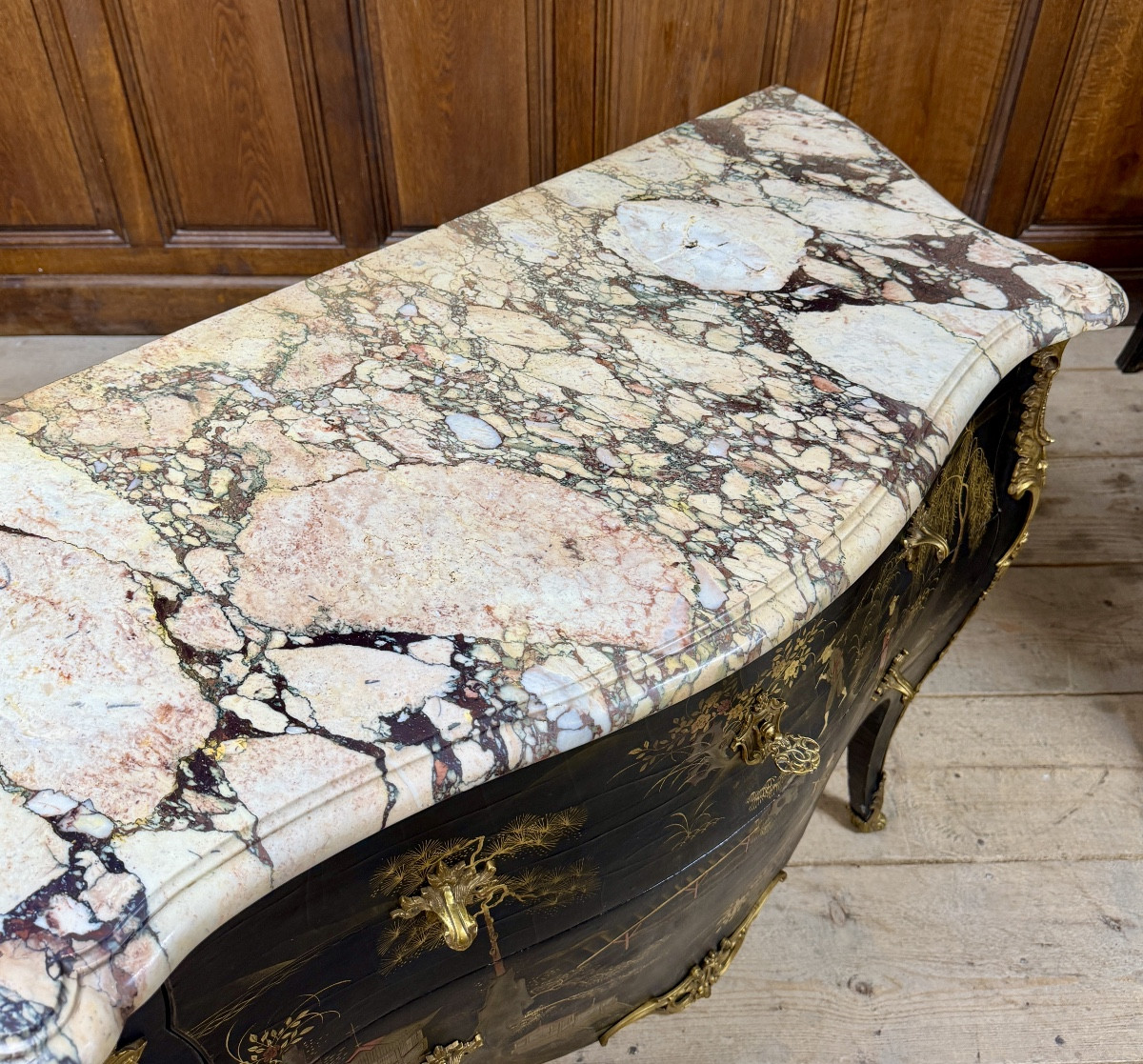 Louis XV Style Lacquered Commode. Napoleon III Period-photo-1