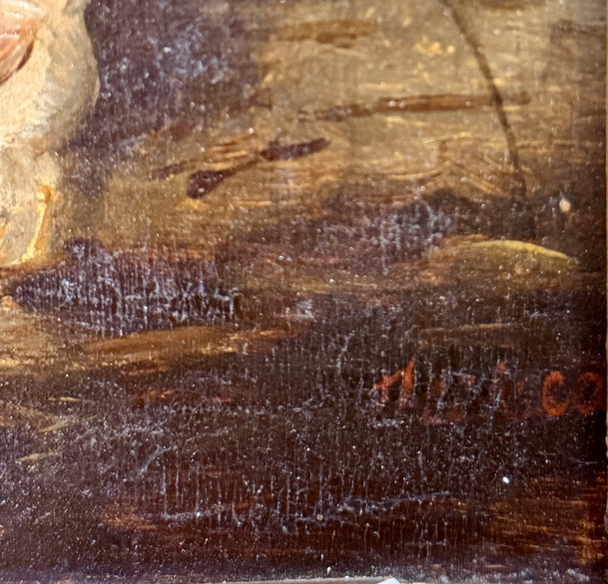 Pair Of 19th Century Oil Paintings On Panel Depicting Chickens On A Farm. -photo-2