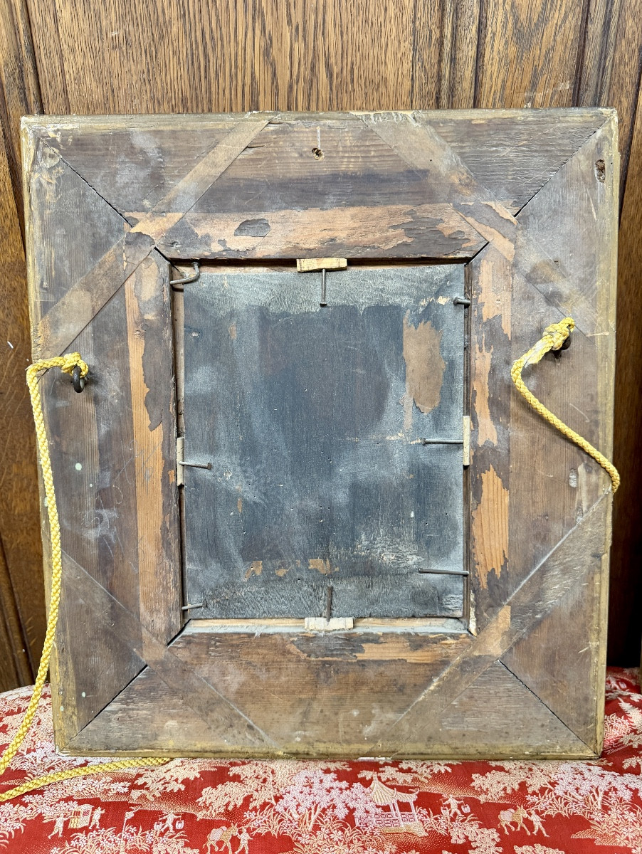 Pair Of 19th Century Oil Paintings On Panel Depicting Chickens On A Farm. -photo-5