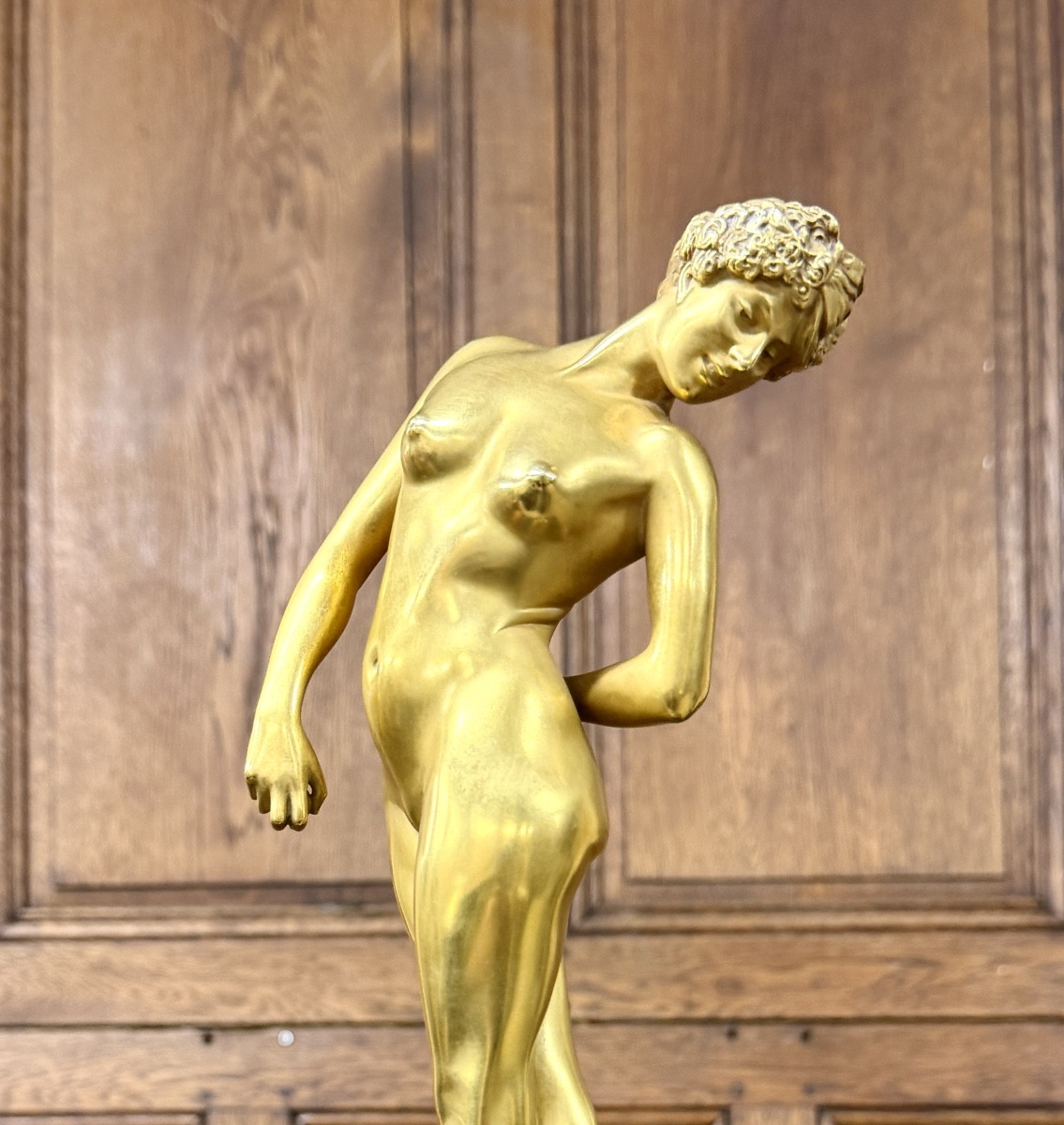 Jean-léon Gérôme - Dancer With Balls. Gilt Bronze Statue, Cast By Siot Paris-photo-2