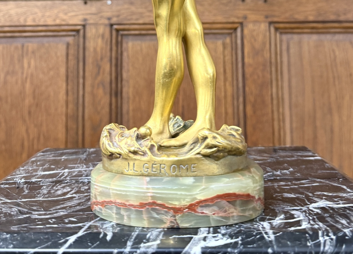 Jean-léon Gérôme - Dancer With Balls. Gilt Bronze Statue, Cast By Siot Paris-photo-3