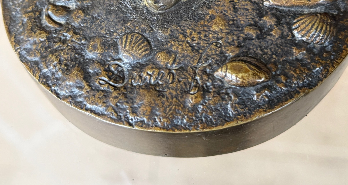 Francisque Duret -  Jeune pêcheur dansant la tarentelle en bronze, fonte Delafontaine-photo-6